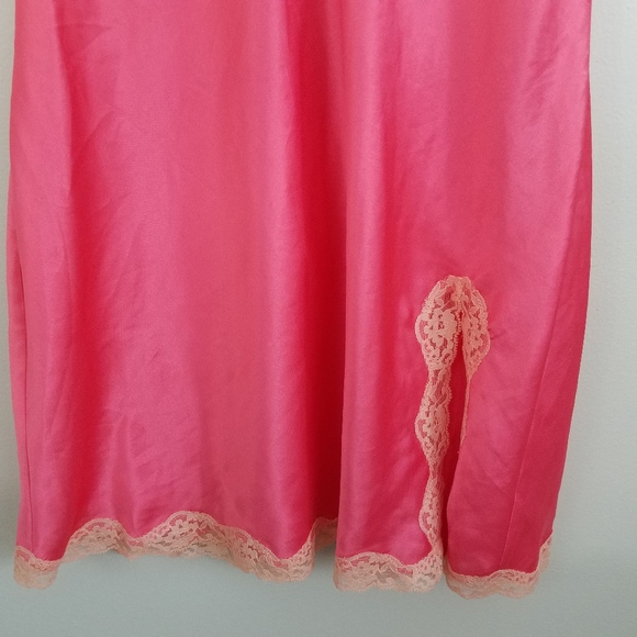 Victoria's Secret Peachy-Pink Satin & Lace Slip - Picture 4 of 7